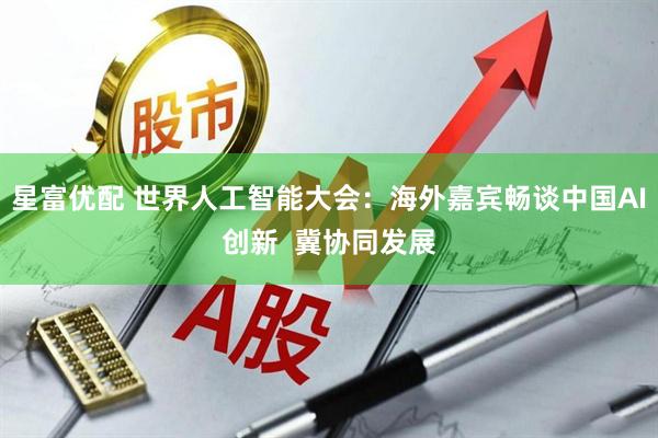 星富优配 世界人工智能大会：海外嘉宾畅谈中国AI创新  冀协同发展